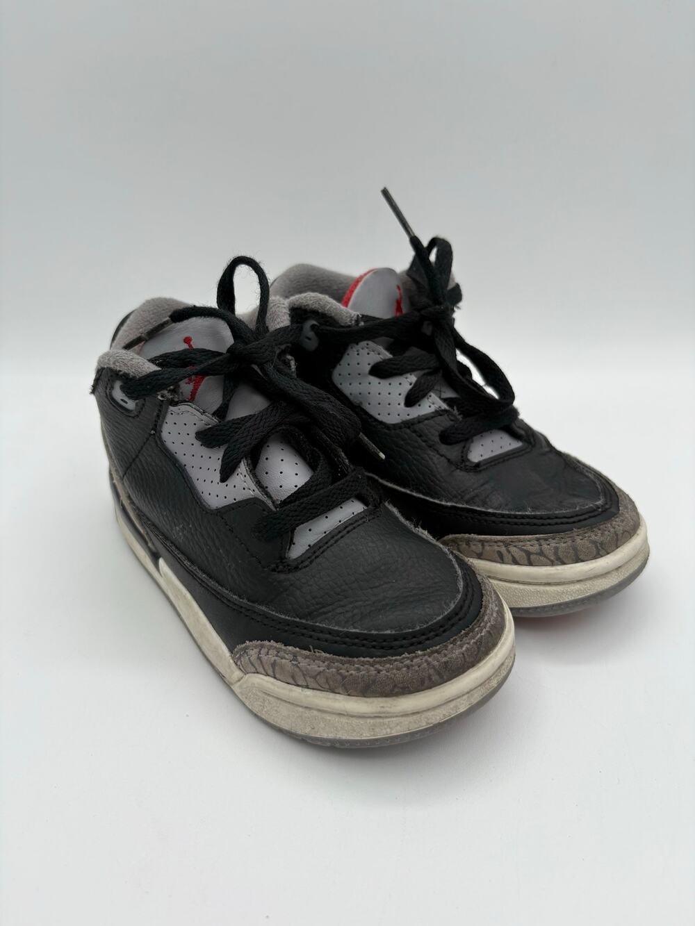 Nike Air Jordan 3 Retro Black Cement Toddler Size 9C